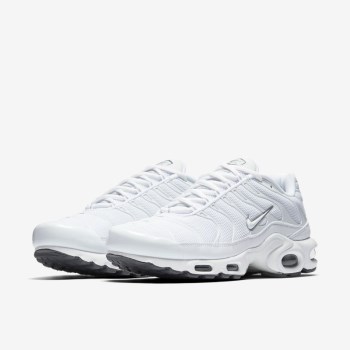 Nike Air Max Plus - Férfi Utcai Cipő - Fehér/Fekete/Szürke/Fehér